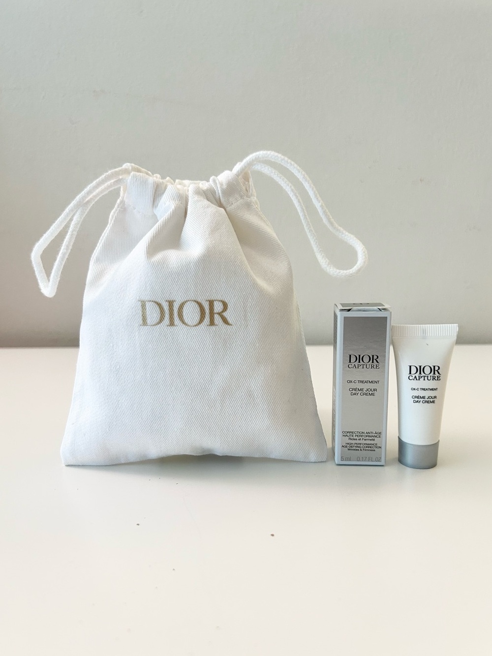 🌸DIOR Capture Ox-C Treatment Day Creme Deluxe Mini 5 mL with Pouch